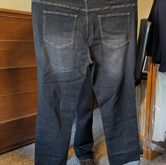 FLAMINGO HIGH Waisted Distressed Stretch Curvy Ankle LENGTH FRAYED Jeans - Picture 4 of 10